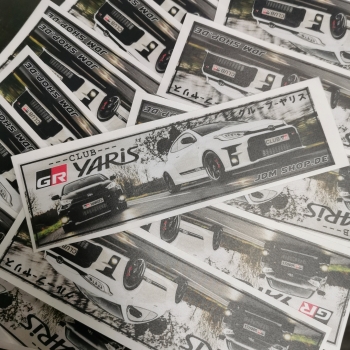 Club Yaris GR Sticker