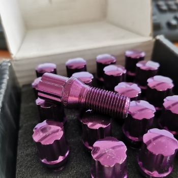 USED! JAPAN Racing Steel Wheel Bolts PURPLE M14 x 1.5