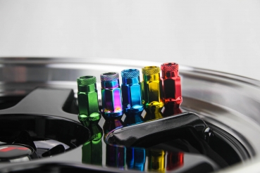 JAPAN Racing Steel LugNuts Open Style M12x1.25 MIXED