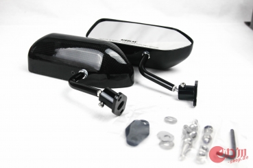 F1 Style Carbon Race Mirror BIG