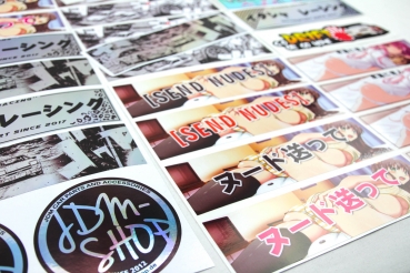 Japan Style Decal  "Send Nudes" Kenji Black