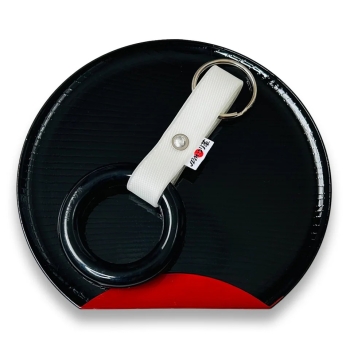 JDM Tsurikawa / Bosozoku Ring Black Strap White MINI
