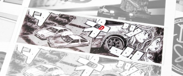 Itasha Racing Decal "Initial-D AE86 Drift"