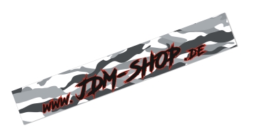 Scheibenbanner JDM-SHOP Camo Grey 130cm x 20cm
