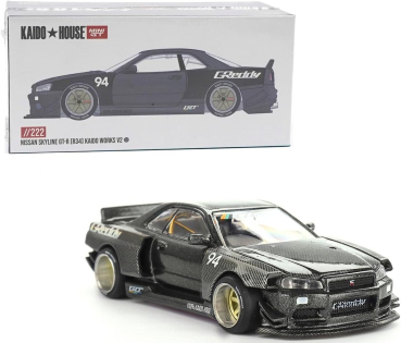 1/64 Kaido House Nissan Skyline GT-R R34 Kaido Works GReddy V2 - Mini GT