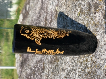 Koi Fish Shift Knob Black 120mm Illinium Flux