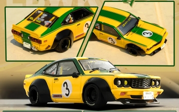 1/64 Mazda RX-3 LBWK Savanna Liberty Walk - Inno64