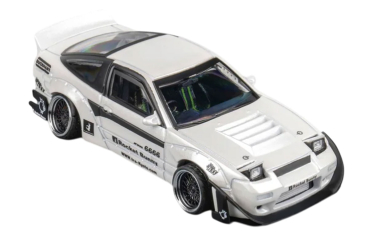 1/64 Nissan 180sx S13 Rocket Bunny Pearl White - Micro Turbo