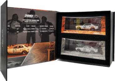 1/64 Toyota Celica 1600GT TA22 #67 & #68 Nippn Grandprix Set - INNO64