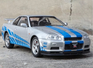 1/24 Nissan Skyline F&F Bryan R34 GT-R With Lightning