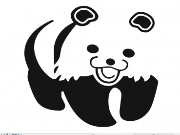 Pedo Panda Sticker Decal 10cm