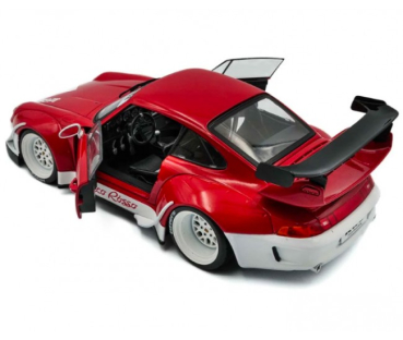 1/18 Porsche 911 Turbo RWB Porco Rosso Rot / Weiß - Solido