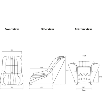 Preview: QSP Bucket Seat Vintage Black Vinyl