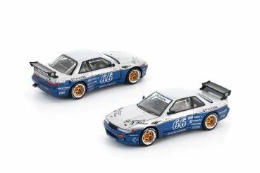 1/64 Pandem Nissan S13 Moontech Blau - Pop Race