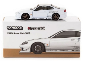 1/64 Vertex Nissan Silvia S15 White - Tarmac