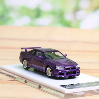 1/64 Nissan Skyline R34 V-SPEC II Purple Carbon - Stance Hunters