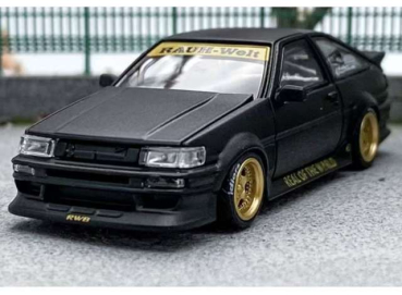 1/64 RWB Toyota AE86  Matt Black - Street Warrior