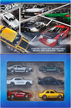 1/64 '82 Toyota Supra / '91 Mazda MX-5 Miata / Nissan Skyline HT 2000GT-X / Honda Civic SI / Custom '01 Acura Integra GSR / '71 Datsun 510 - Hot Wheels