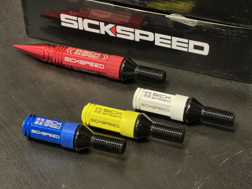 Preview: Stahl Lug Bolts 3-Teilig 60/80mm M14 Radmuttern - SICKSPEED