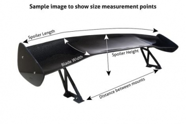 Universal Carbontrenz Carbon Fiber Spoiler/Wing GT2 (145cm)