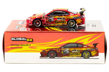 1/64 HKS Hiper Silvia RS-2 Red Chrome SPEZIAL EDITION - Tarmac