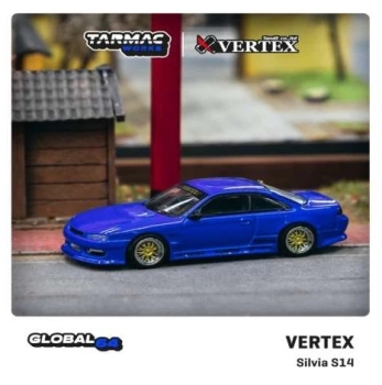 1/64 Tarmac Works Nissan Silvia S14 Vertex Blue Metallic