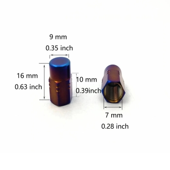 Real Titanium Valve Caps - Rison