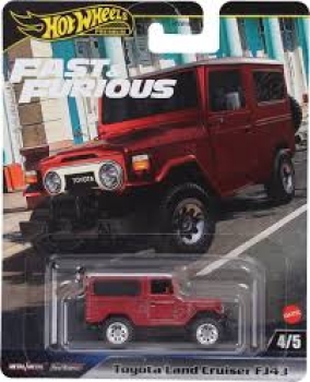 Hot Wheels 1/64 F&F Toyota Land Cruiser FJ43, red