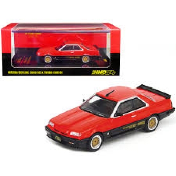 1/64 Inno64 Nissan Skyline 2000 turbo rs-x (d30),red/black with golden rims