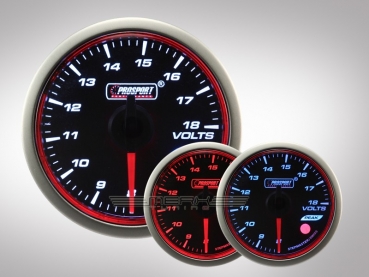 Voltmeter Anzeige 52mm HALO Premium Serie