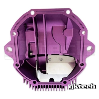 Nissan 350Z Z33 GKTech Billet Aluminium Extended Diff Cover Neo Chrome