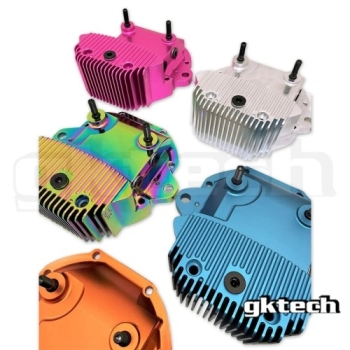 Nissan 350Z Z33 GKTech Billet Aluminium Extended Diff Cover Neo Chrome