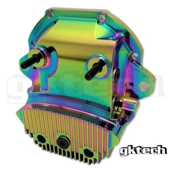 Nissan 350Z Z33 GKTech Billet Aluminium Extended Diff Cover Neo Chrome