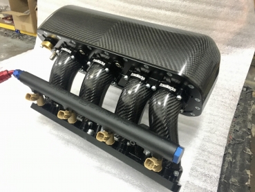 PracWorks Honda K-Series Carbon Ansaugbrücke mit Einspritzleiste