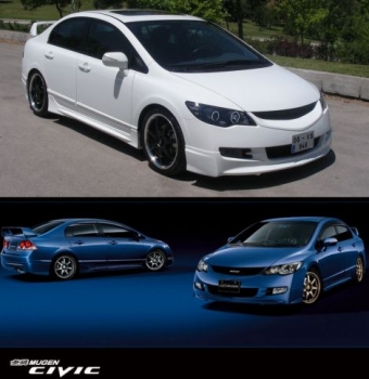 Honda Civic 4D/Hybrid 05-08 Mugen Look ABS Bodykit
