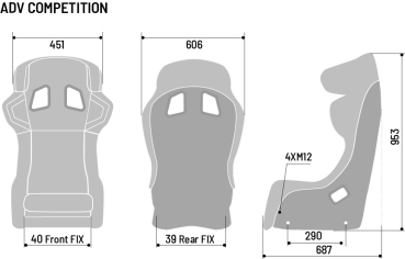 Sparco ADV Competition Carbon FIA Bucket Seat