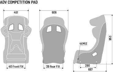 Sparco ADV Competition Pad Carbon FIA Bucket Seat