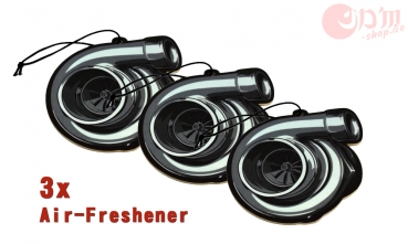 Air-Freshener 3pcs Pack Grey Turbo VANILLA
