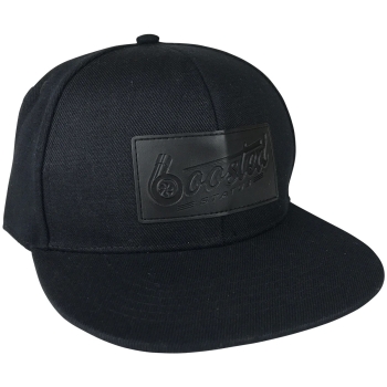Boosted Status Snapback Cap Hat - All Black Lederlabel