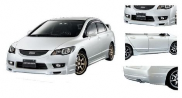 Honda Civic 4D/Hybrid 09+ Mugen Look ABS Bodykit