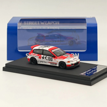 1/64 Honda Civic EG6 #100 Idemitsu White Red - Street Weapon