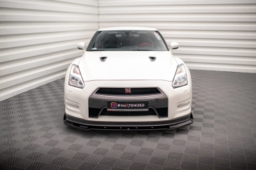 Maxton Nissan Skyline GTR R35 Front Ansatz + Flaps Facelift