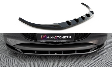Maxton Mazda 3 MK4 GP V1 Front Lippe Ansatz Splitter Schwarz Glanz