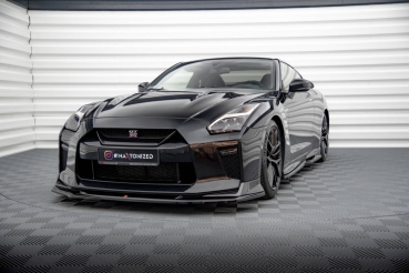 Maxton Nissan Skyline R35 GTR Front Flaps V1