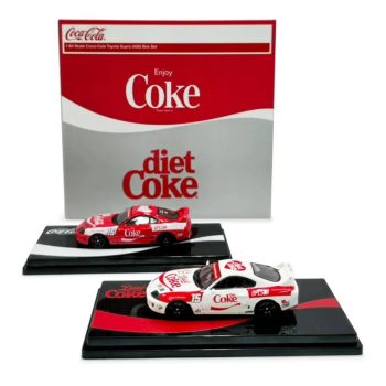 1/64 INNO64 Coca Cola Edition Toyota Supra A80 Set Rot Und Weiß