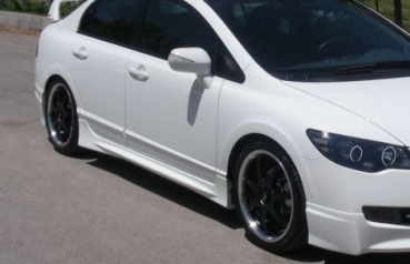 Honda Civic 4D/Hybrid 05+ Mugen Look ABS Sideskirts