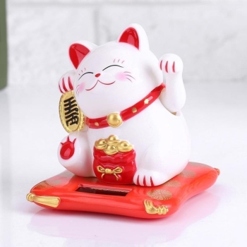 Maneki Neko Happy Cat White