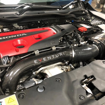 Eventuri Honda Civic FK8 Type R 17+ Black Carbon Charge Pipe