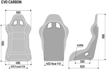Sparco Evo Carbon FIA Bucket Seat