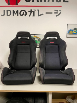 *SOLD* RECARO SR-3 EK9 DC2 Black OEM Recaro Seats ABE KBA